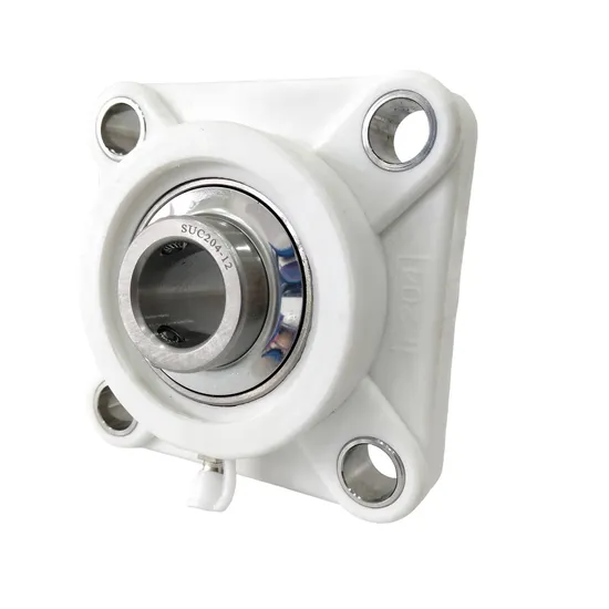 High Performance 4 Bolts Stainless Steel Ucf Pillow Block Bearing with Black White Plastic Bearing Housing Sucf205 Ucf205 Ucf Sucf 205 Large Stock