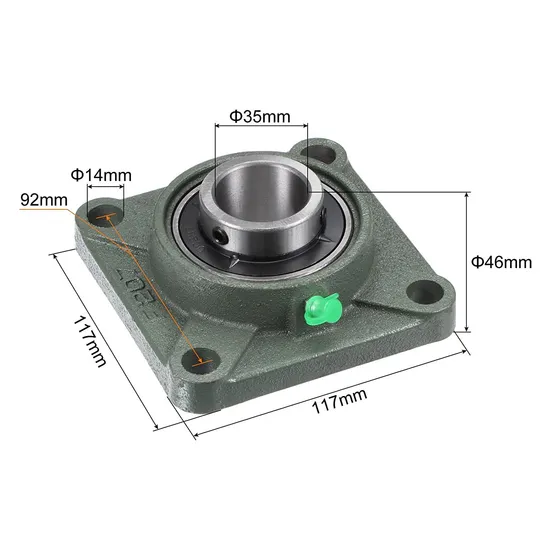 High Quality Flange Bearing F204 4 Holes Ucf206 Ucf207 Ucf208 F218 F214 Pillow Block Bearing Pillow Block Bearing Large Stock
