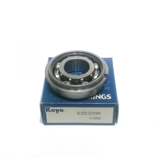 Koyo Deep Groove Ball Bearings 6203znr 17X40X12mm