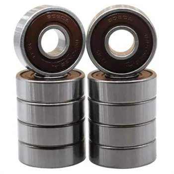 NSK 608 2RS 608DDU Precision Bearings 8X22X7mm, Rotating Quiet High Speed and Durable Double Rubber Seal and Pre-Lubricated, Deep Groove Ball Bearings.