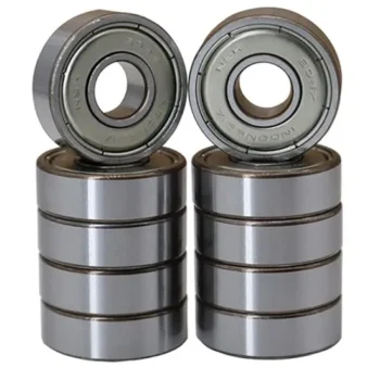 NSK 608zz 608 2z Precision Bearings 8X22X7mm, Rotating Quiet High Speed and Durable Double Metal and Pre-Lubricated, Deep Groove Ball Bearings.