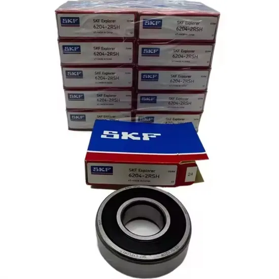 NSK Bearing Supplier Deep Groove Ball Bearings Rubber Seal Bearing Sweden 6202 6204 2rsh Chrome Steel Original 0 - 20 mm