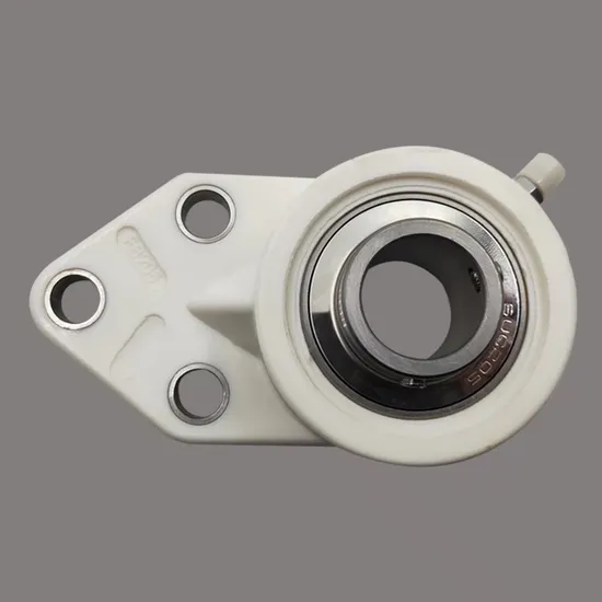 Ss420-Ss440-Stainless-Steel-Bearing-White-Plastic-Housing-Pillow-Block-Bearing-FL204-FL205-FL206-FL207-FL208
