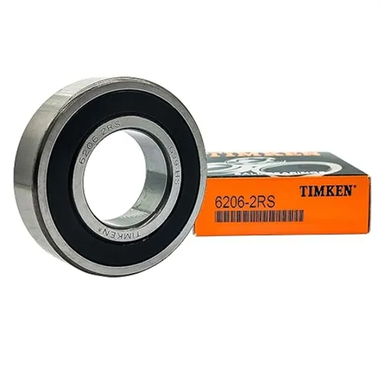Timken 6206 2RS 2pack Double Rubber Seal Bearings 30X62X16mm, Pre-Lubricated and Stable Performance and Cost Effective, Deep Groove Ball Bearing