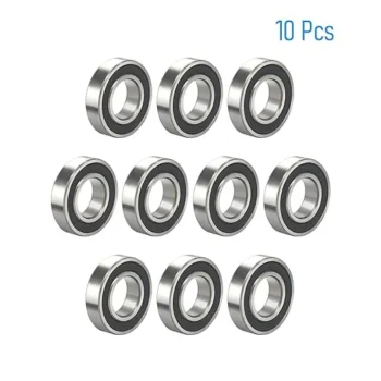 Zju 6906-2RS 10 PCS Deep Groove Ball Bearing 30*47*9mm Double Black Rubber Sealed Ball Bearing Chrome Steel P0 Z4 Bearing for Industrial Machine, Power Tools