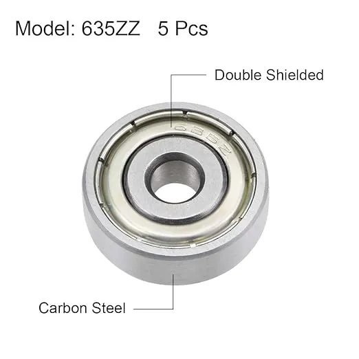 Zju-Brand-635-635zz-635RS-635-2z-635z-635-2RS-Zz-RS-Rz-2rz-Deep-Groove-Ball-Bearings-5X19X6mm
