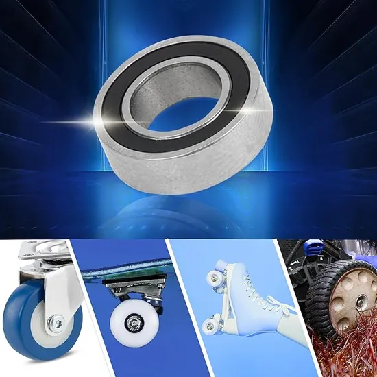 Zju Brand Mr137-2RS Deep Groove Ball Bearings P6 7X13X4mm Lubricated Bearings Double Rubber Seal Black Silver Tone Scooter Skateboard Wheel China Factory